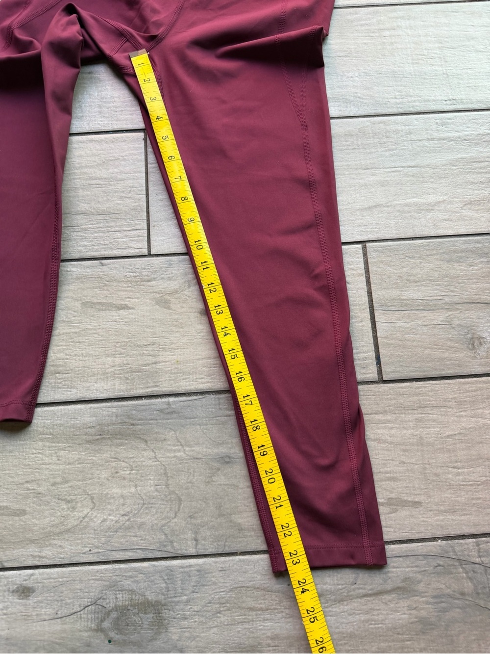 Girlfriend Collective High-Rise Performance Compression Leggings in Wine. Size M - Picture 10 of 10